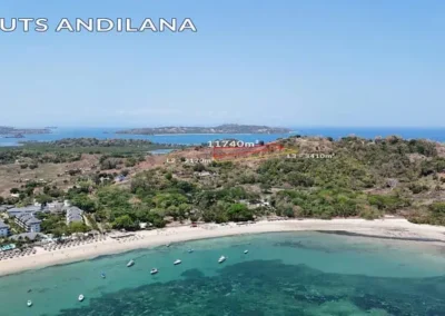 plage andilana en aérien