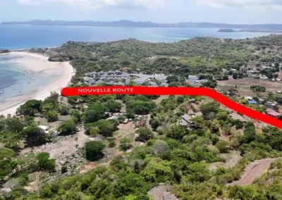 vue vers le nord est de nosy be